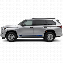 Autocollant Vinyle Bandes Latérales Style Course pour Toyota Sequoia 2022+ 2