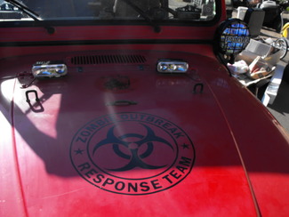 Autocollant Jeep Rubicon Wrangler Zombie Outbreak Response Team Wrangler #1
