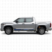 Autocollant vinyle à rayures latérales à damier pour Toyota Tundra 2022+ 2