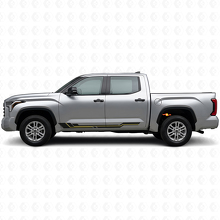 Autocollant en vinyle avec bandes courbes pour bas de caisse Toyota Tundra 2022+ 2