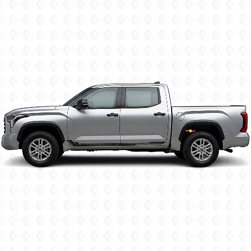 Autocollant en vinyle style course pour bandes latérales Toyota Tundra 2022+