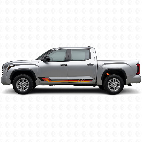 Autocollant en vinyle style vintage avec bandes latérales pour Toyota Tundra 2022+