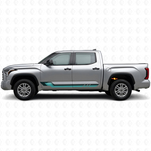Autocollant en vinyle style vintage avec bandes latérales pour Toyota Tundra 2022+ 2