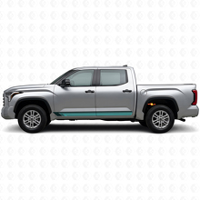 Autocollant vinyle latéral à rayures droites vintage pour Toyota Tundra 2022+ 2