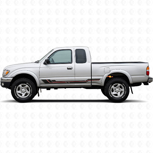 Autocollant Vinyle Courbé pour Bas de Caisse Toyota Tacoma 1995-2004_1