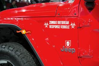 Kit de décalcomanies Jeep Rubicon Wrangler Zombie Outbreak Response Team Wrangler # 2