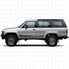 Autocollant vinyle bandes latérales à damier pour Toyota 4Runner 1984-1989_2
