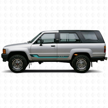 Autocollant en vinyle avec bandes latérales style vintage pour Toyota 4Runner 1984-1989_2