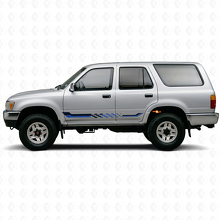 Autocollant en vinyle avec rayures latérales à damier pour Toyota 4Runner 1989-1995_2