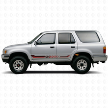 Autocollant en vinyle avec rayures latérales à damier pour Toyota 4Runner 1989-1995_3