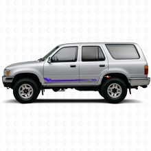 Autocollant latéral en vinyle à rayures nid d'abeille pour Toyota 4Runner 1989-1995_2