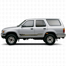 Autocollant en vinyle de bas de caisse à rayures courbes pour Toyota 4Runner 1989-1995_2