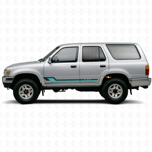 Autocollant en vinyle à bandes latérales style vintage pour Toyota 4Runner 1989-1995_2
