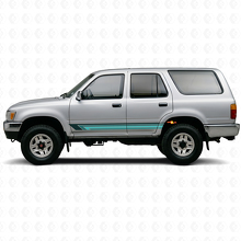 Autocollant vinyle latéral à rayures droites vintage pour Toyota 4Runner 1989-1995_2