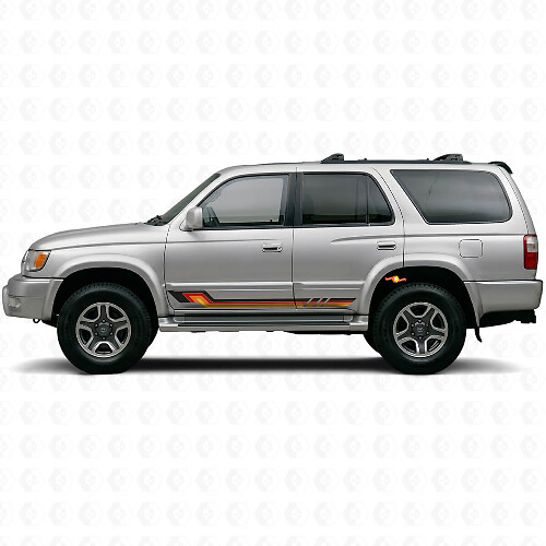 Autocollant en vinyle à rayures latérales style vintage pour Toyota 4Runner 1995-2002