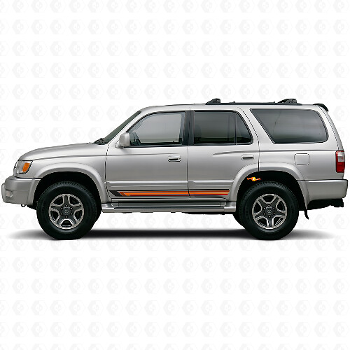 Autocollant latéral vinyle rayures droites vintage pour Toyota 4Runner 1995-2002_1