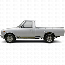 Autocollant en vinyle avec bandes courbes pour panneau latéral Toyota Hilux 1968-1972_2