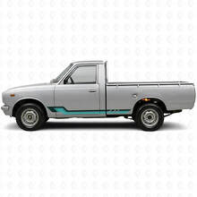 Autocollant en vinyle à bandes latérales style vintage pour Toyota Hilux 1968-1972_2