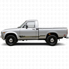 Autocollant vinyle courbé pour bas de caisse Toyota Hilux 1978-1983_2