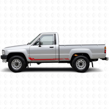 Autocollant en vinyle latéral à rayures nid d'abeille pour Toyota Hilux 1983-1988_3