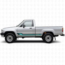 Autocollant en vinyle à bandes latérales style vintage pour Toyota Hilux 1983-1988_2
