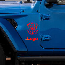 Autocollant vinyle logo équipe de réponse à une épidémie de zombies pour Jeep Wrangler Rubicon 3