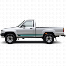 Autocollant vinyle latéral à rayures droites vintage pour Toyota Hilux 1983-1988_2