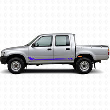 Autocollant latéral en vinyle à rayures nid d'abeille pour Toyota Hilux 1988-1997_2