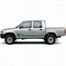 Autocollant en vinyle à rayures latérales de style vintage pour Toyota Hilux 1988-1997_2