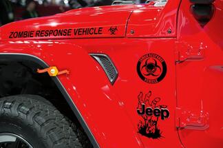 Kit de décalcomanies Jeep Rubicon Wrangler Zombie Outbreak Response Team Wrangler #1