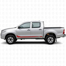 Autocollant latéral à rayures alvéolées pour Toyota Hilux 2004-2015_3