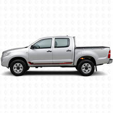 Autocollant vinyle bandes latérales style course pour Toyota Hilux 2004-2015_3