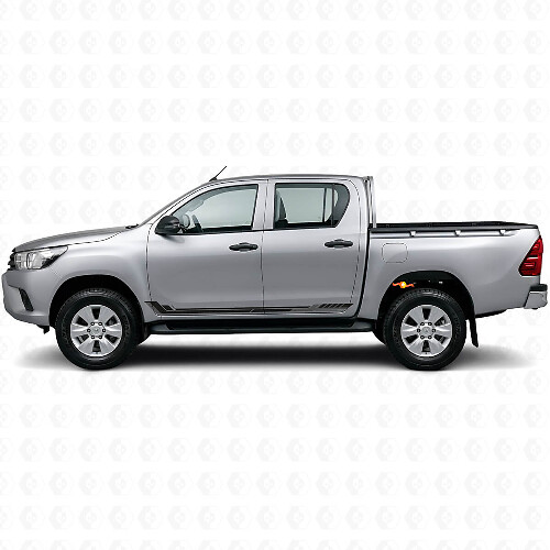 Autocollant Vinyle Bande Latérale Style Course pour Toyota Hilux 2015+_1