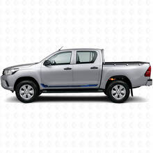 Autocollant Vinyle Bande Latérale Style Course pour Toyota Hilux 2015+_2