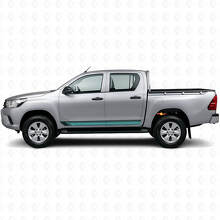 Autocollant vinyle latéral à bandes droites vintage pour Toyota Hilux 2015+_2