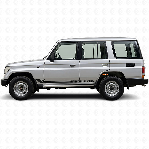 Autocollant latéral en vinyle à rayures nid d'abeille pour Toyota Land Cruiser Prado 1990-1996_1