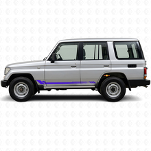 Autocollant latéral en vinyle à rayures nid d'abeille pour Toyota Land Cruiser Prado 1990-1996_2