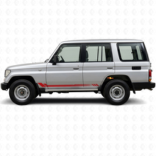 Autocollant latéral en vinyle à rayures nid d'abeille pour Toyota Land Cruiser Prado 1990-1996_3