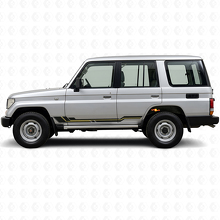 Autocollant en vinyle avec bandes incurvées pour bas de caisse Toyota Land Cruiser Prado 1990-1996_2
