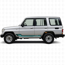 Autocollant en vinyle à bandes latérales style vintage pour Toyota Land Cruiser Prado 1990-1996_2