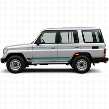 Autocollant Vinyle Latéral à Rayures Droites Vintage pour Toyota Land Cruiser Prado 1990-1996_2