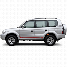 Autocollant Vinyle Latéral Rayures Nid d'Abeille pour Toyota Land Cruiser Prado 1996-2002_3