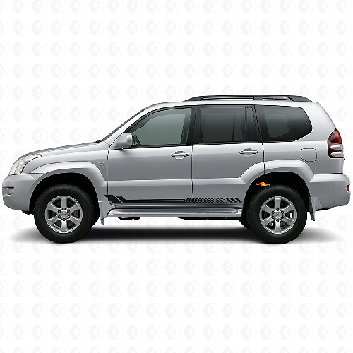 Autocollant latéral en vinyle à rayures alvéolées pour Toyota Land Cruiser Prado 2002-2009_1