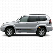 Autocollant en vinyle pour bas de caisse à bandes courbes pour Toyota Land Cruiser Prado 2002-2009_2