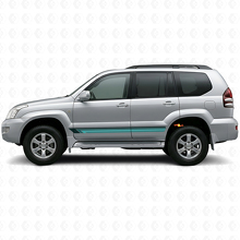 Autocollant vinyle latéral à rayures droites vintage pour Toyota Land Cruiser Prado 2002-2009_2
