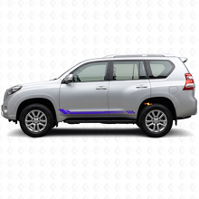 Autocollant latéral en vinyle à rayures en nid d'abeille pour Toyota Land Cruiser Prado 2009-2023_2
