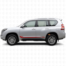 Autocollant latéral en vinyle à rayures en nid d'abeille pour Toyota Land Cruiser Prado 2009-2023_3