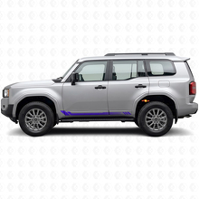 Autocollant latéral à rayures nid d'abeille pour Toyota Land Cruiser Prado 2023+_2