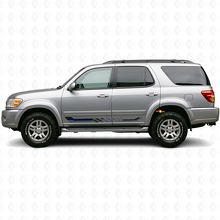 Autocollant en vinyle à rayures latérales à damiers pour Toyota Sequoia 2000-2007_2