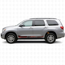 Autocollant vinyle bandes latérales à damier pour Toyota Sequoia 2007-2022_3